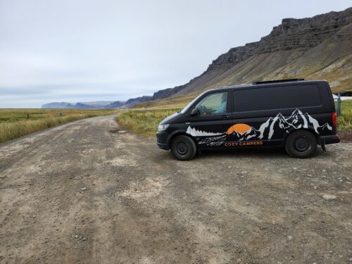 4x4 van rental Cozy Campers in Iceland