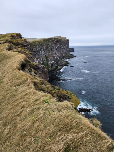 Latrabjarg Bird Cliffs in Iceland, no guard rail but beautiful!