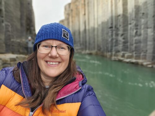 The smile after a rock climb down to the water - Iceland